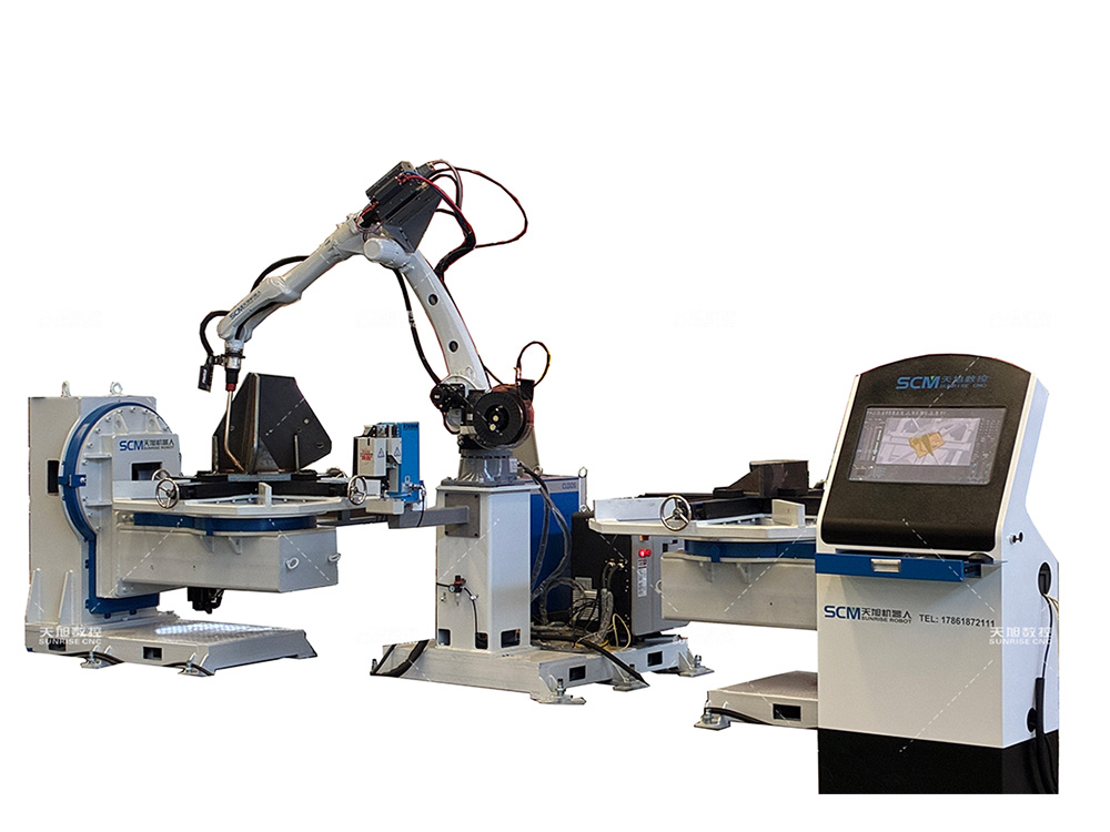 Twin-station Tower Base Welding Workstation