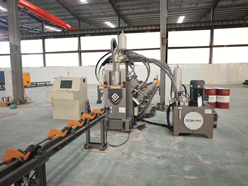 CNC خط عالي السرعةTAPM1010 لكمة ووضع العلامات وقص زاوية الصلب
